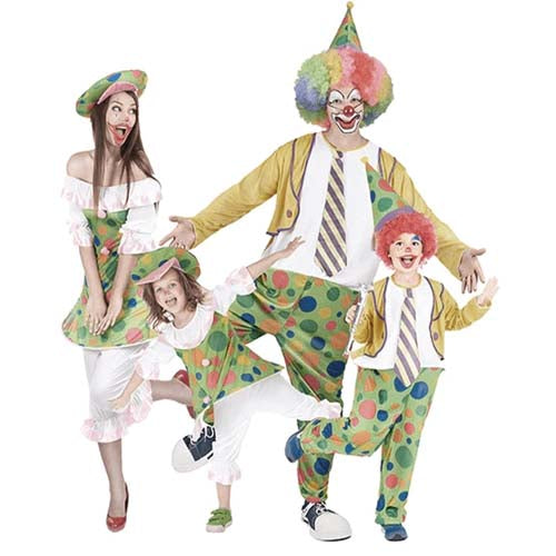 Karnevalskostüme - Clowns für Kinder und Erwachsene für Karneval und Feste