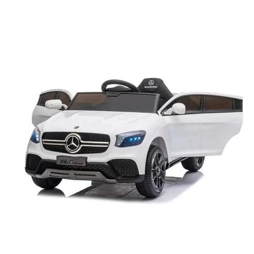 Weiße Mercedes-Elektroautos für Kinder 