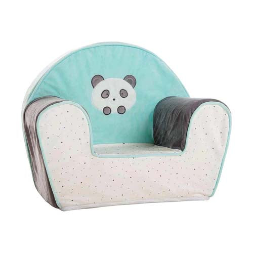 Kindersessel mit dem Bild eines Panda-Babys