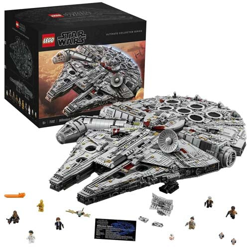 Lego Star Wars Sets mit Star Wars Figuren und Weltraumschlachten mit Flugzeugen und Jedis mit Laserschwertern