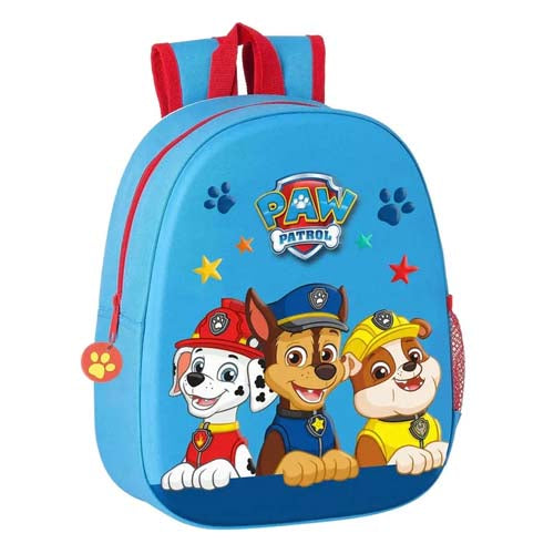 Bunter Paw Patrol Rucksack mit den beliebten Paw Patrol Zeichentrickfiguren - Marshall, Chase und Rubble