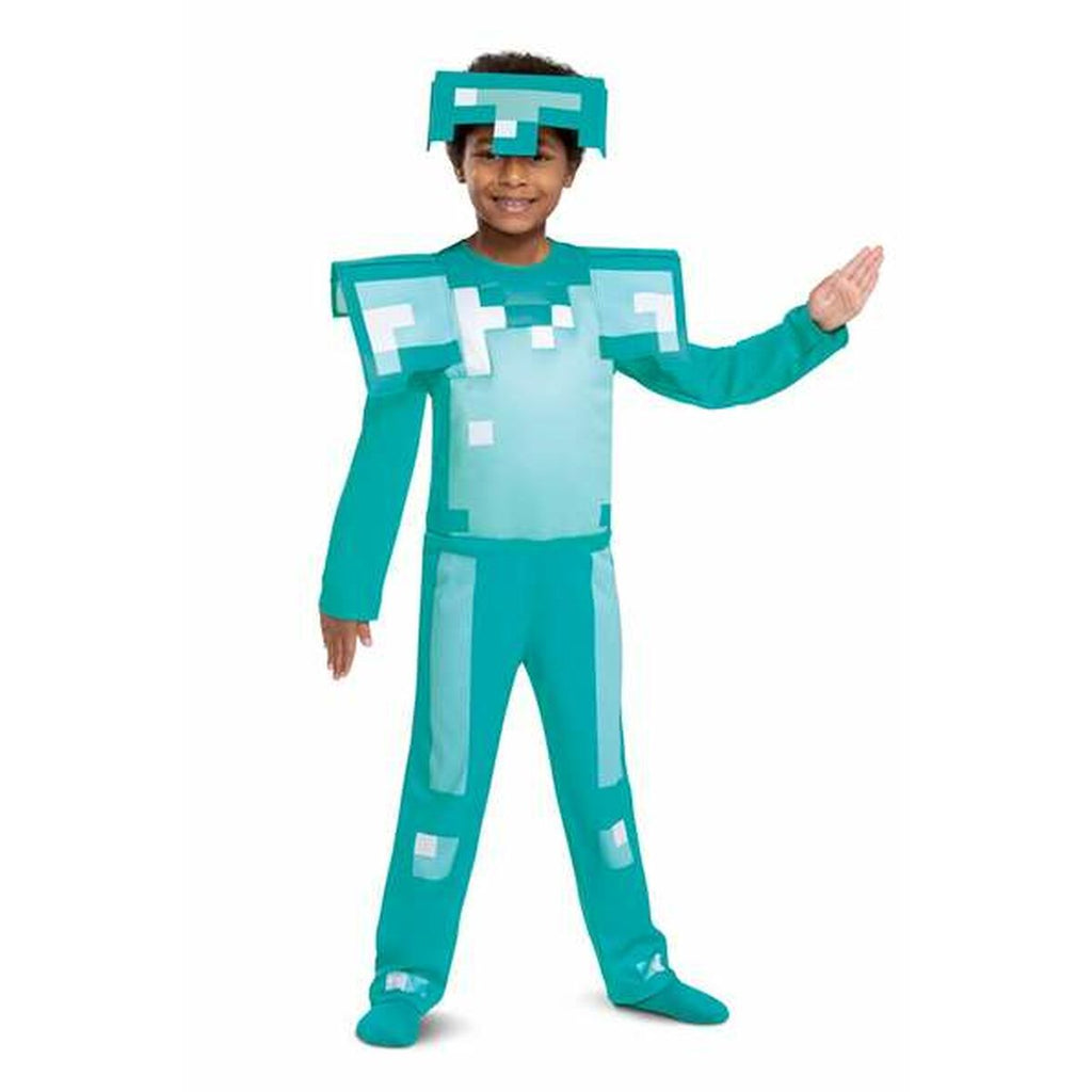 Kinderkostüm für Karneval Minecraft Armor Diamond 2 Stücke