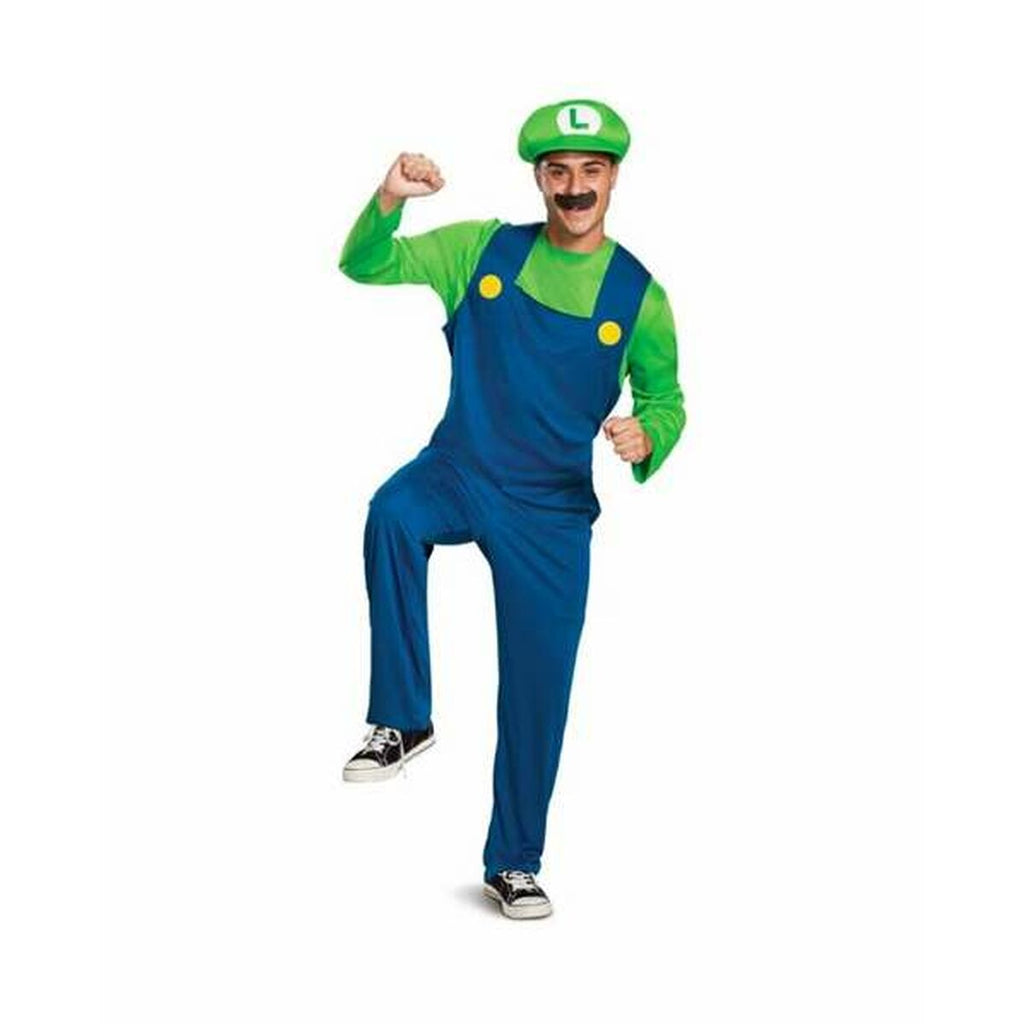 Karnevalskostüm für Erwachsene Luigi super mario bros. L/XL