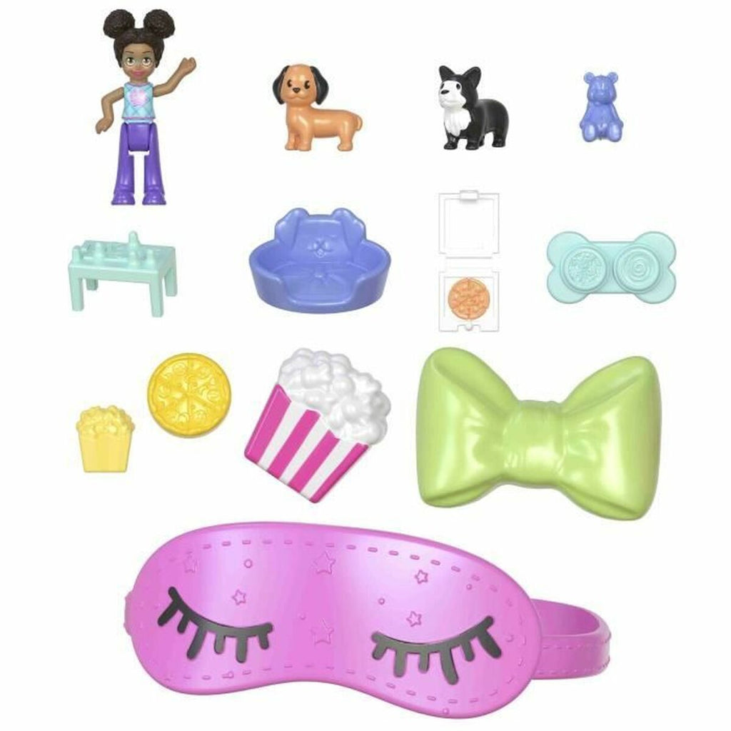 Playset Polly Pocket PUPPY PYJAMA PARTY BOX