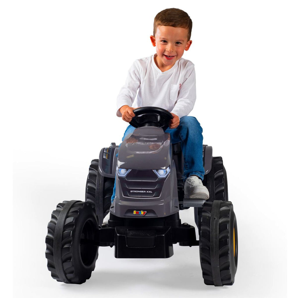 Traktor mit Pedalen Smoby Stronger XXL Grau 161 x 56 cm Trailer