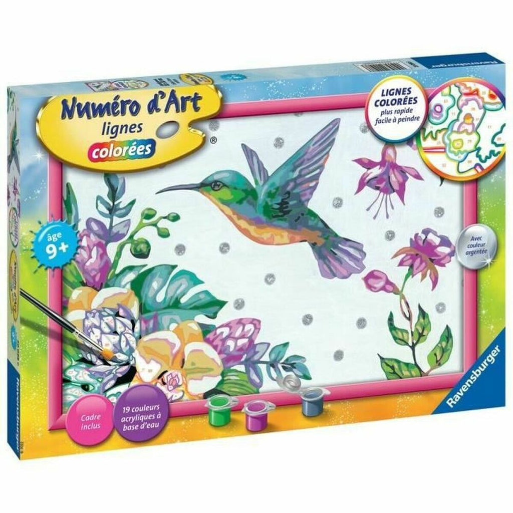 Zeichnungen zum Ausmalen Ravensburger Hummingbird and Exotic Flowers