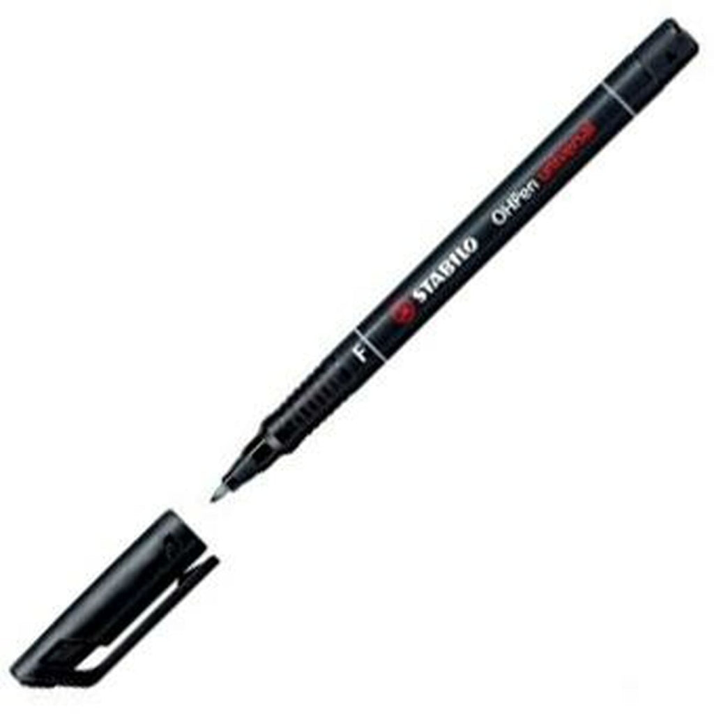 Dauermarker Stabilo OHPEN UNIVERSAL Schwarz 0,7 mm 10 Stücke (25 Stück)