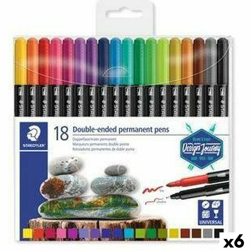 Marker-Set Staedtler Design Journey Bunt (6 Stück)