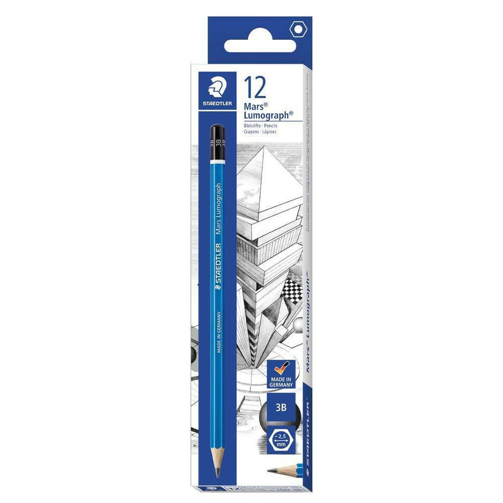 Bleistifte Staedtler Grafito Lumograph Satz 2 mm 3B (12 Stück)