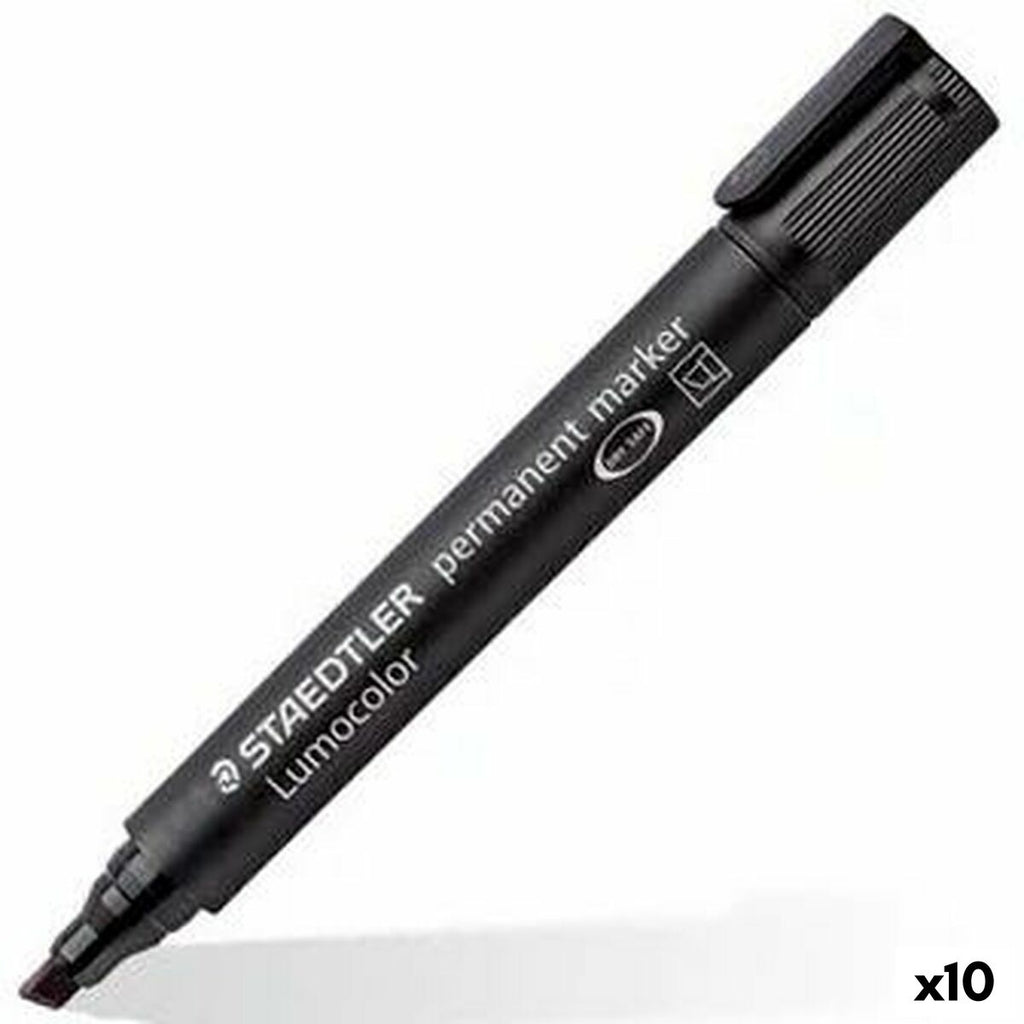 Dauermarker Staedtler Lumocolor 350 Schwarz (10 Stück)