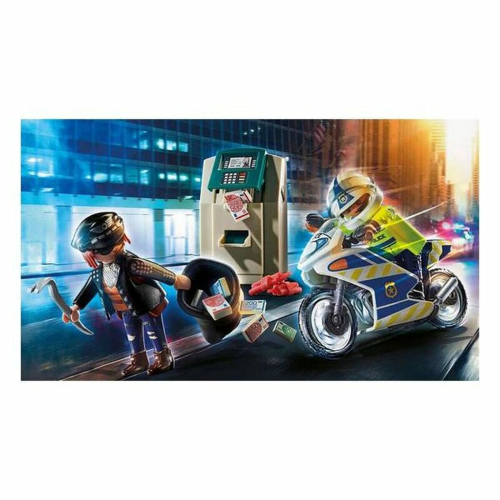 Playset City Action Police Motorbike Playmobil 70572 32 Stücke (32 pcs)