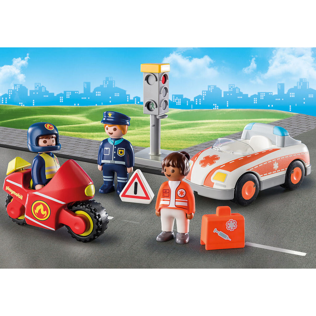 Playset Playmobil 71156 1.2.3 Day to Day Heroes 8 Stücke