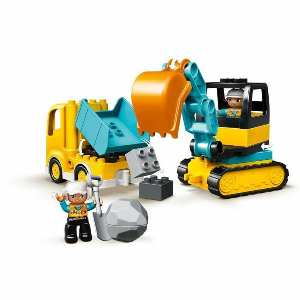 Playset Lego Construction 10931 Truck and Backhoe