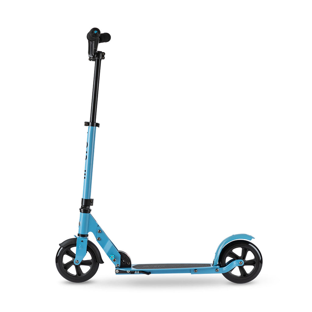 Kinderroller Micro Speed Deluxe Blau grün Grau Silberfarben