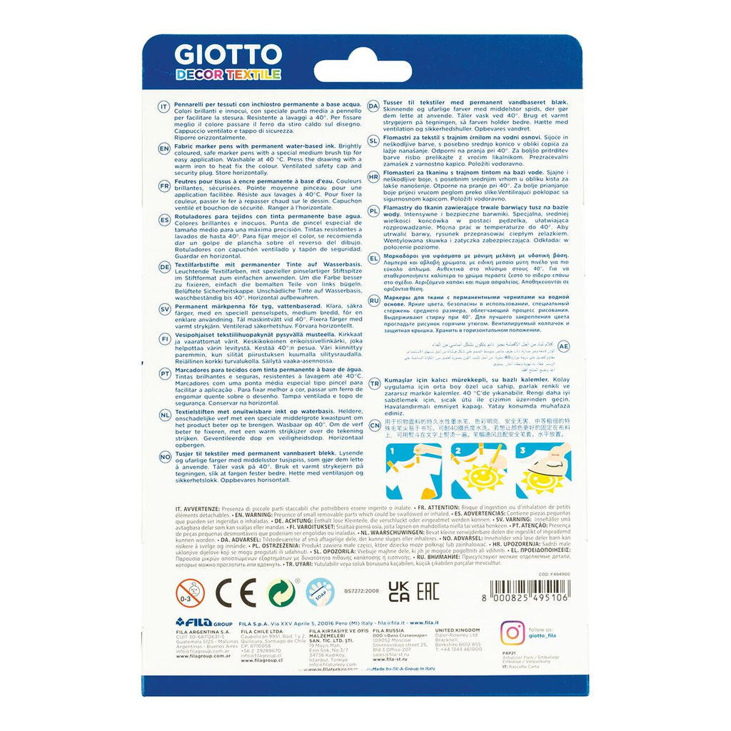 Marker-Set Giotto F49490000 Bunt (12 Stücke)