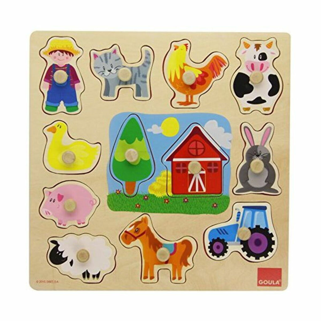 Kinder Puzzle aus Holz Goula 53025 (12 pcs)