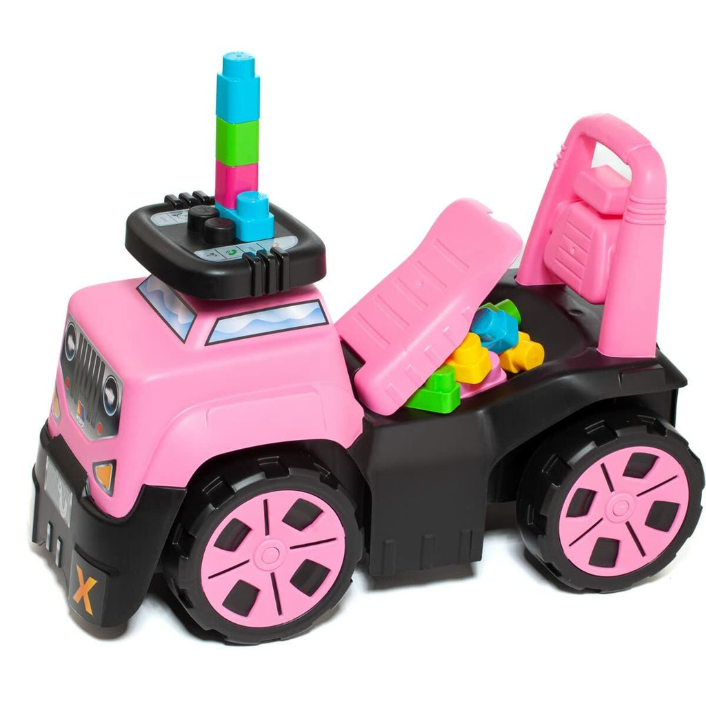 Rutschauto Moltó 3x1 Wheels & Blocks 10 Stücke 89 cm Rosa