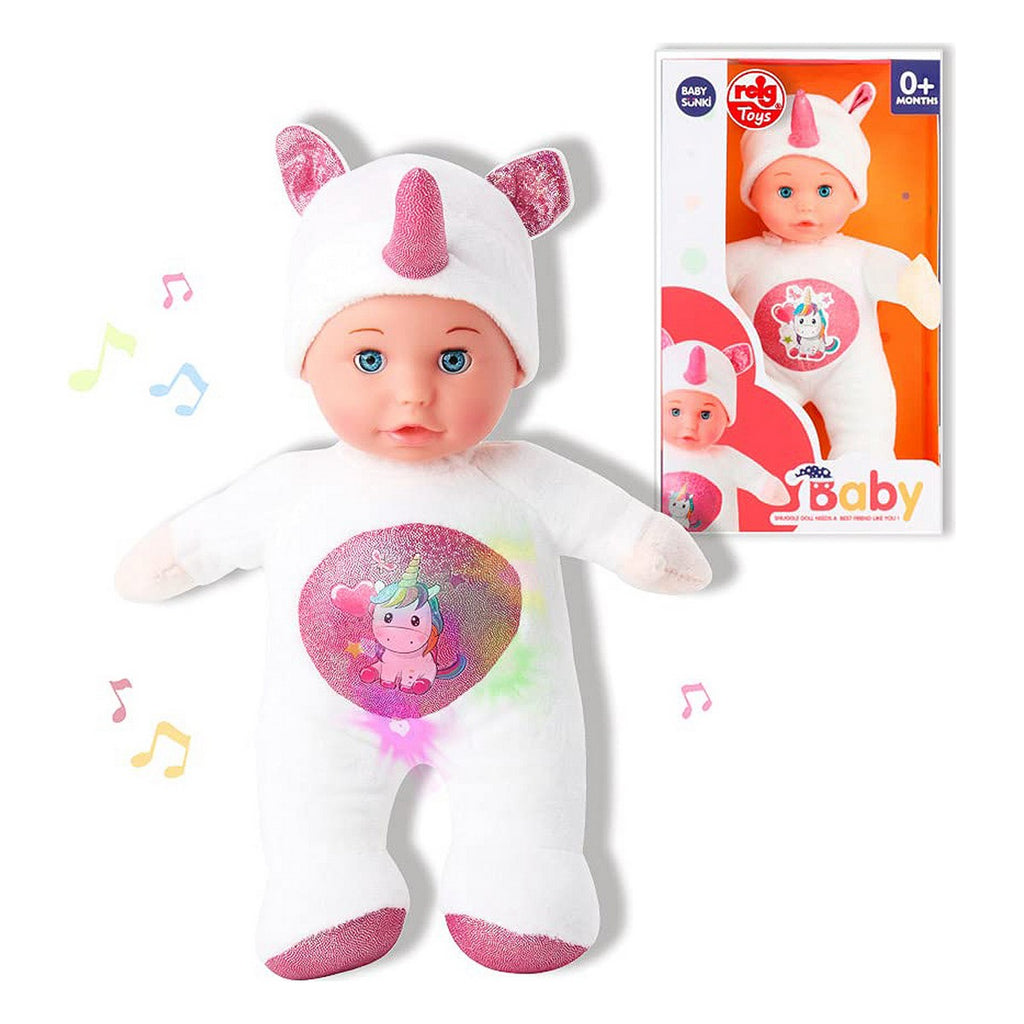 Puppe Reig Einhorn Plüschtier Weiß 30 cm (30 cm)