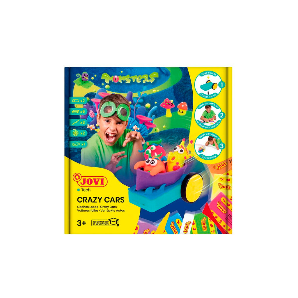 Knetspiel Jovi Crazy Cars Monsters Bunt (1 Stücke)