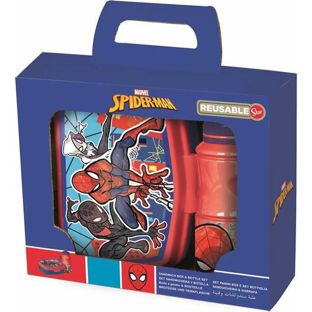 Brotzeitdose mit Flasche Spider-Man Mob Rules