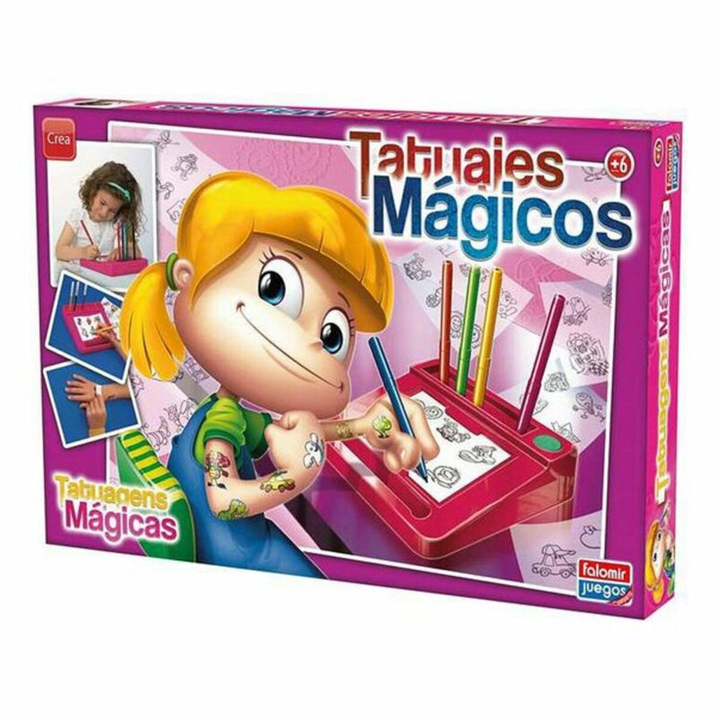 Bastelspiel Tatuajes Magicos Falomir Rosa