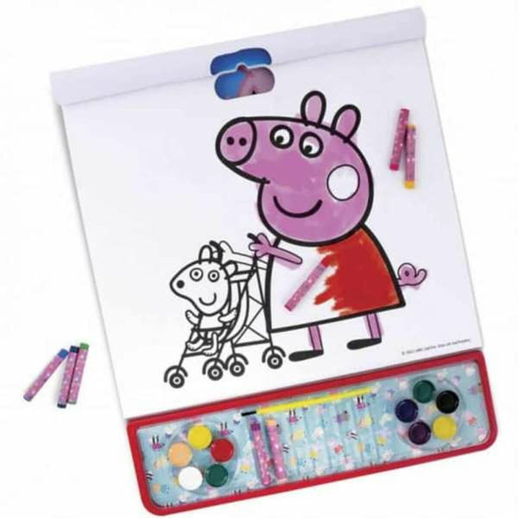 Zeichnungen zum Ausmalen Peppa Pig Aufkleber 4 in 1