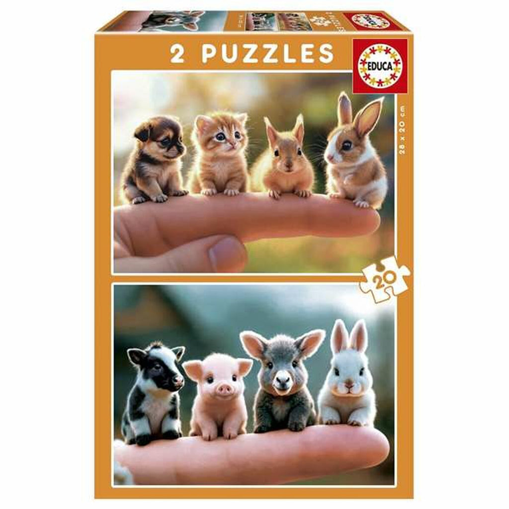 Puzzle Educa Baby Animals (2 Stück)
