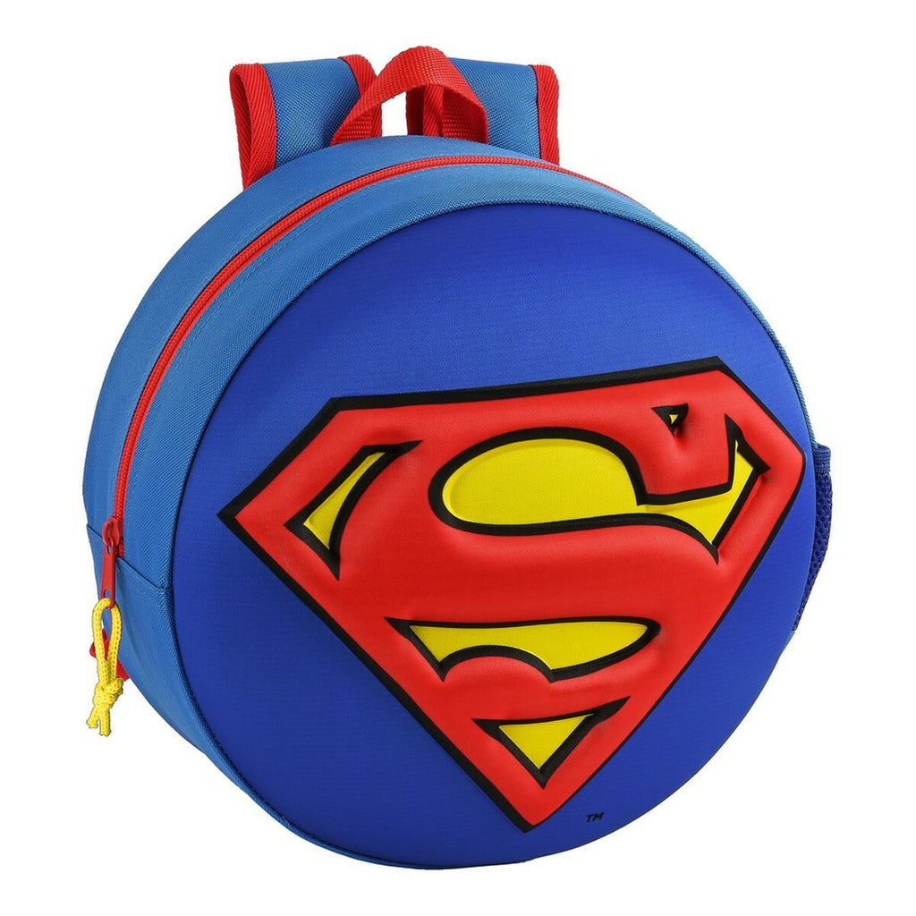 Kinderrucksack 3D Superman Rot Blau Gelb (31 x 31 x 10 cm)