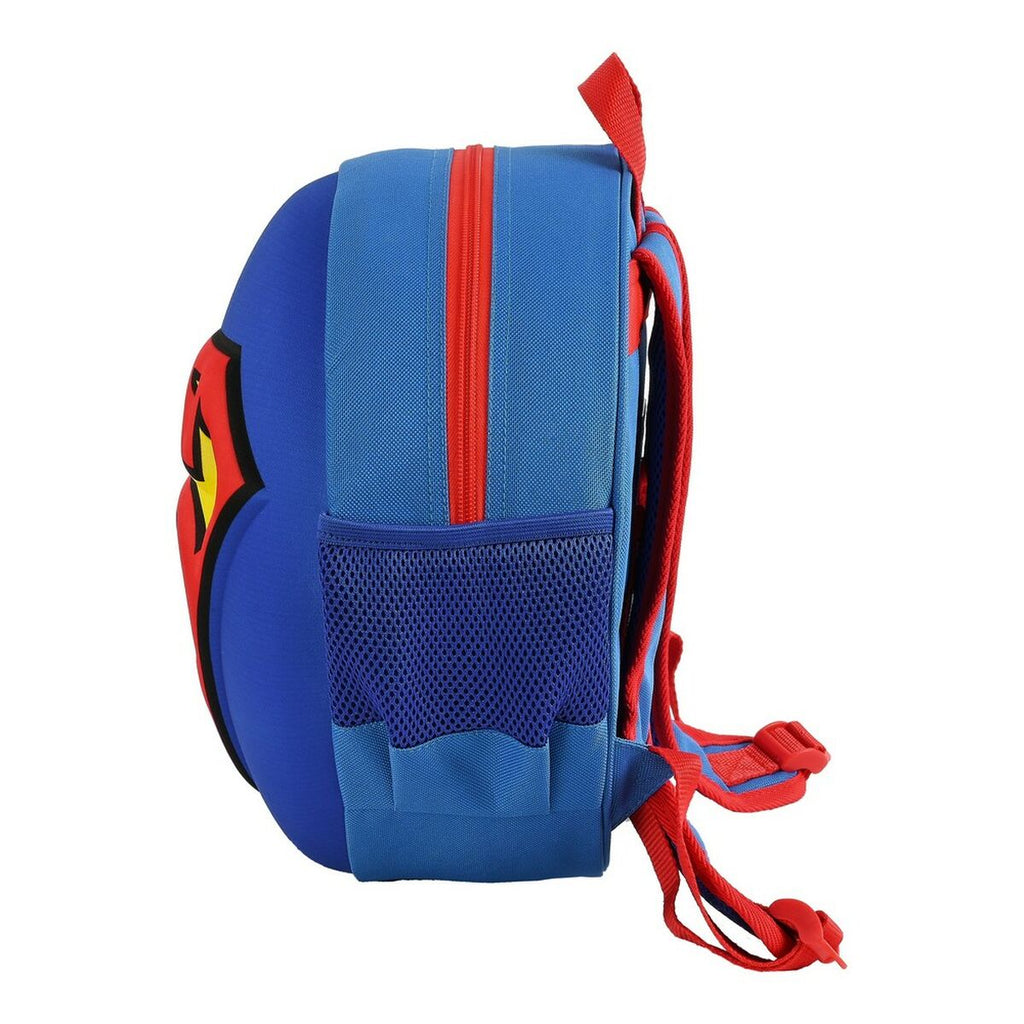 Kinderrucksack 3D Superman Rot Blau Gelb (31 x 31 x 10 cm)