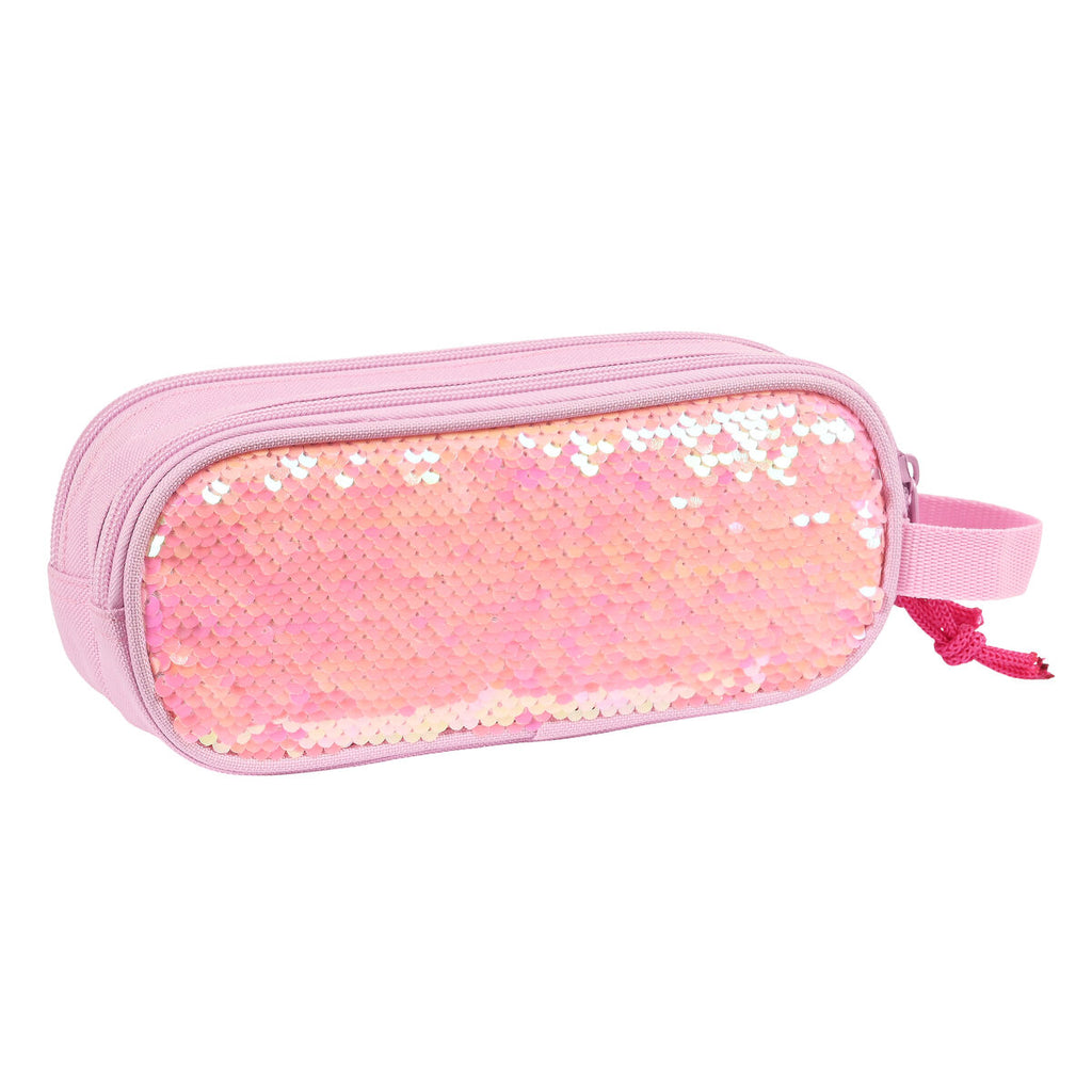 Zweifaches Mehrzweck-Etui Na!Na!Na! Surprise Sparkles Rosa (21 x 8 x 6 cm)