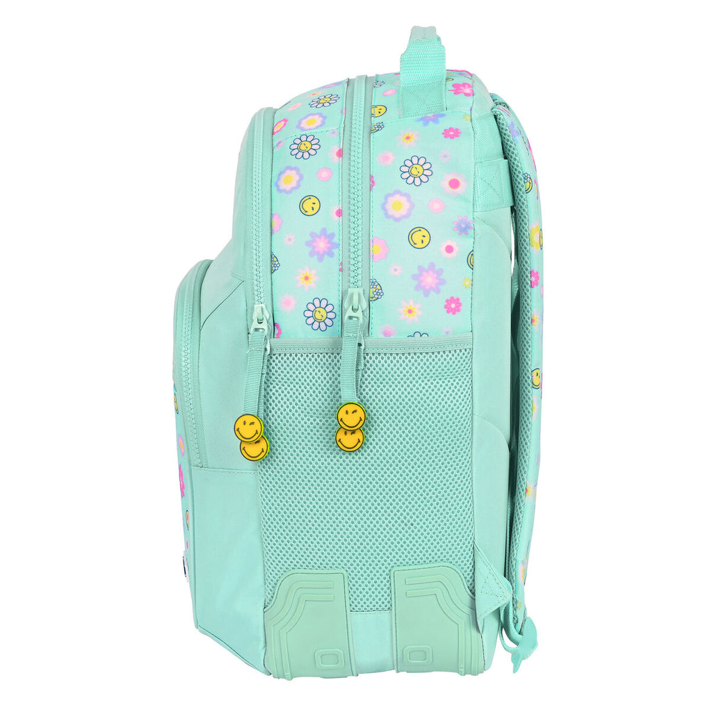 Schulrucksack Smiley Summer fun türkis (32 x 42 x 15 cm)