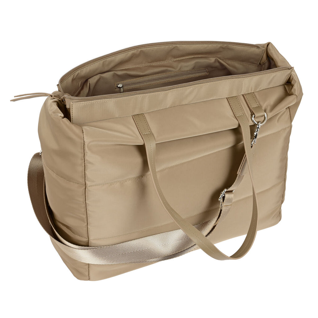 Handtasche Moos Camel Polsterung Camel (54 x 31 x 17 cm)