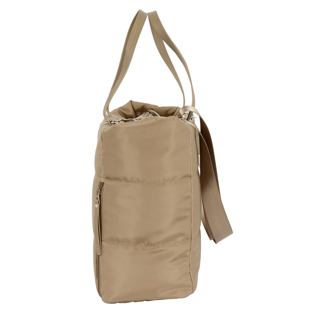 Handtasche Moos Camel Polsterung Camel (54 x 31 x 17 cm)