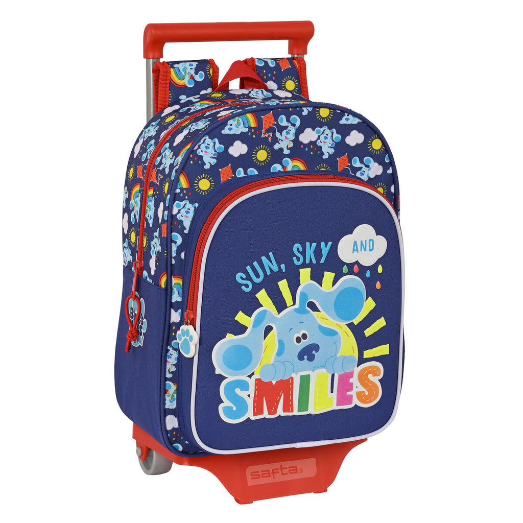 Schulrucksack mit Rädern Safta Blues Clues Marineblau