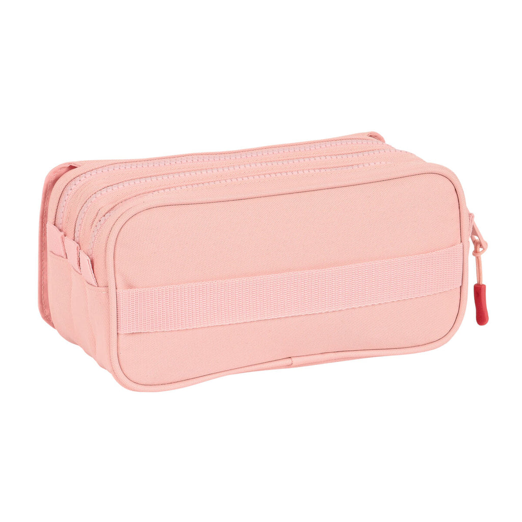 Dreifaches Mehrzweck-Etui Munich Hellrosa 21,5 x 10 x 8 cm