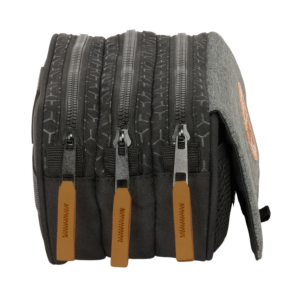 Allzwecktasche BlackFit8 Old school Schwarz Grau 21,5 x 10 x 8 cm