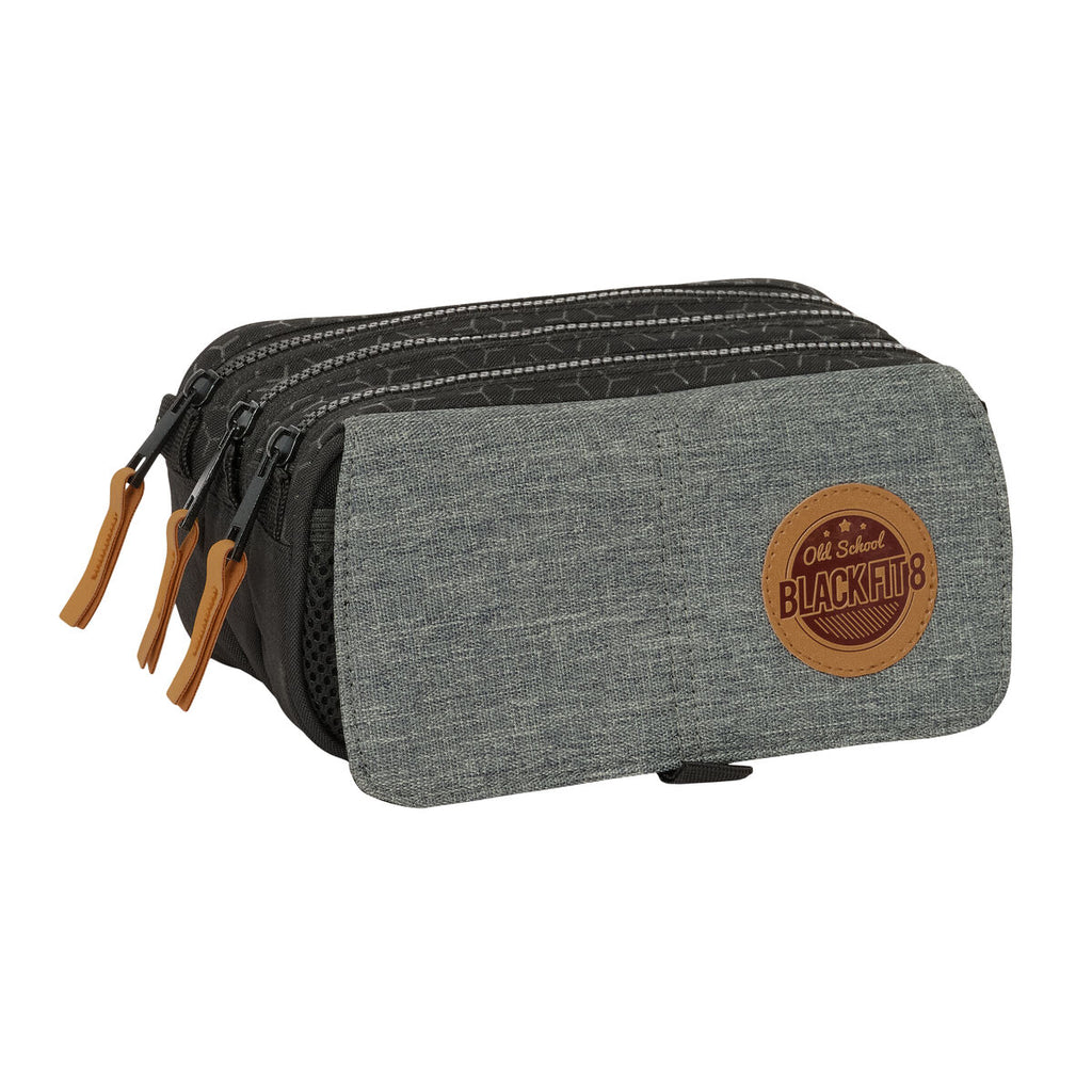 Allzwecktasche BlackFit8 Old school Schwarz Grau 21,5 x 10 x 8 cm