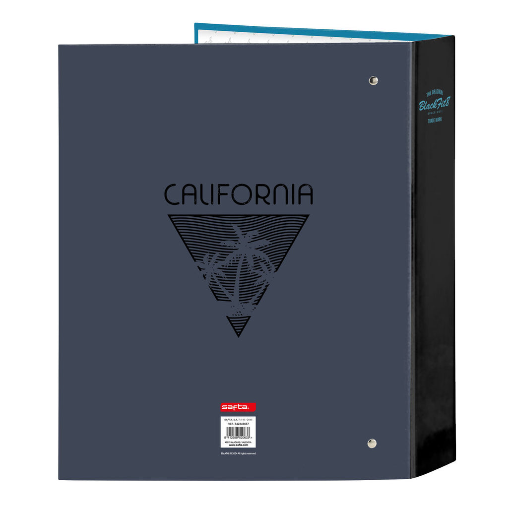 Ringbuch BlackFit8 California Blau Schwarz A4 27 x 33 x 6 cm