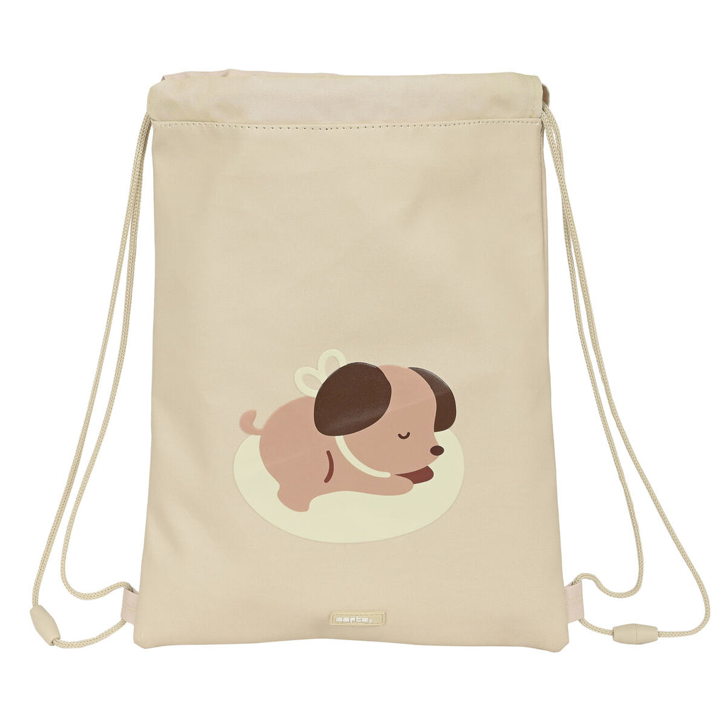 Rucksacktasche mit Bändern Safta Puppy Beige