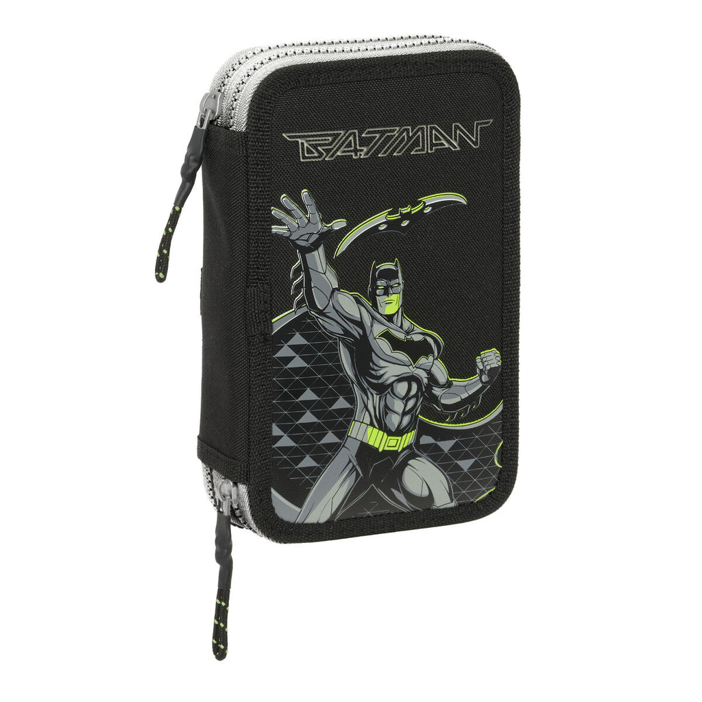 Doppel-Federtasche Batman Game over Schwarz 12.5 x 19.5 x 4 cm Doppel-Federtasche 29 Stücke