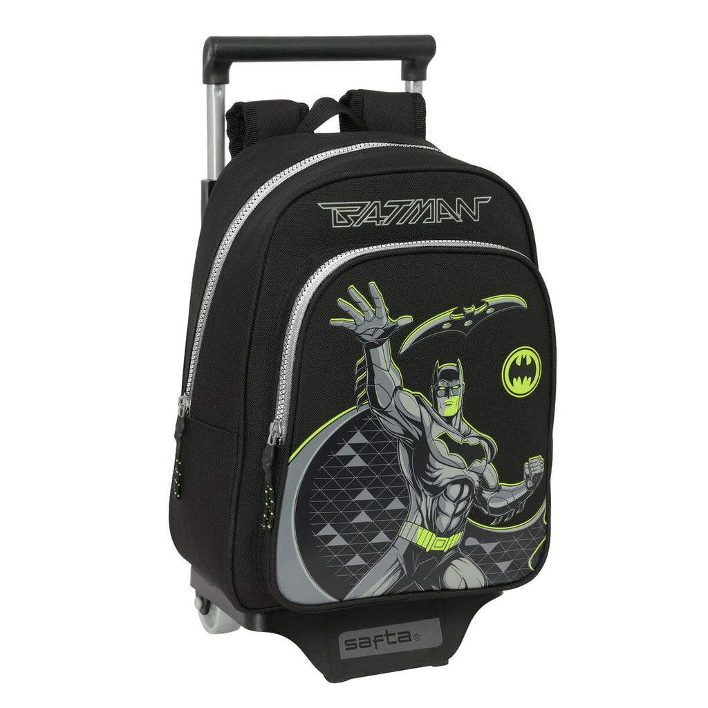 Schulrucksack mit Rädern Batman Game over Schwarz 27 x 33 x 10 cm