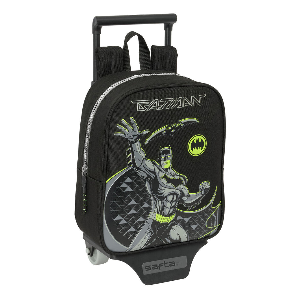 Schulrucksack mit Rädern Batman Game over Schwarz 22 x 27 x 10 cm