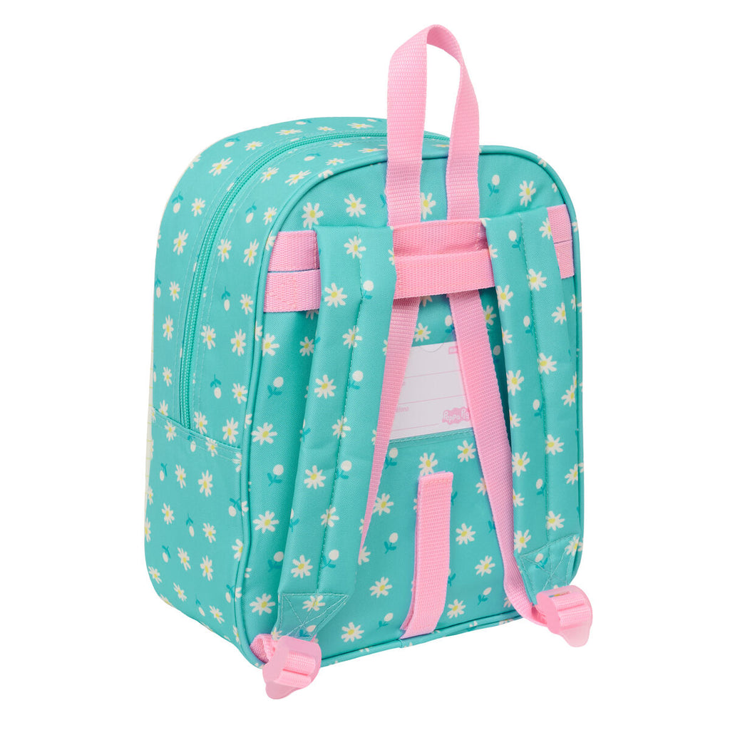 Kinderrucksack Peppa Pig Pretty flowers Gelb Minze 22 x 27 x 10 cm