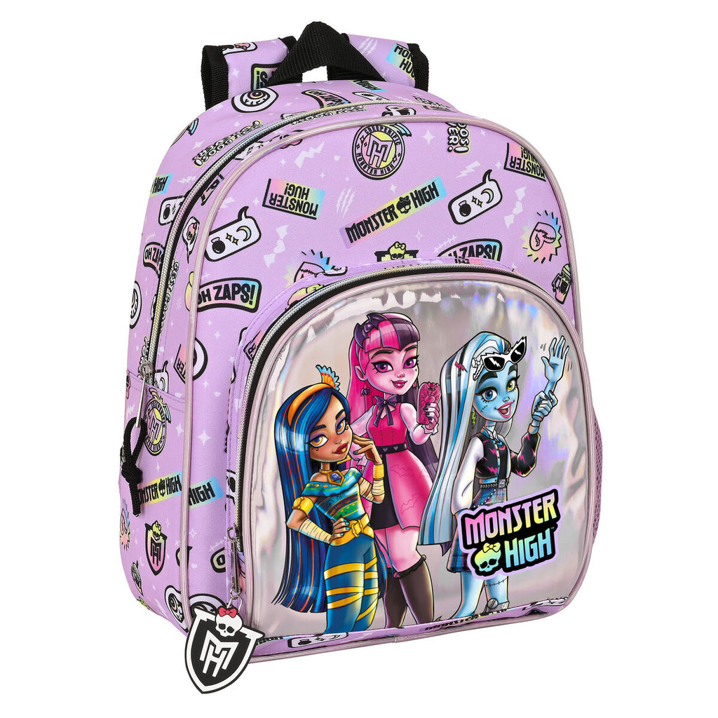 Schulrucksack Monster High Best boos Lila 28 x 34 x 10 cm