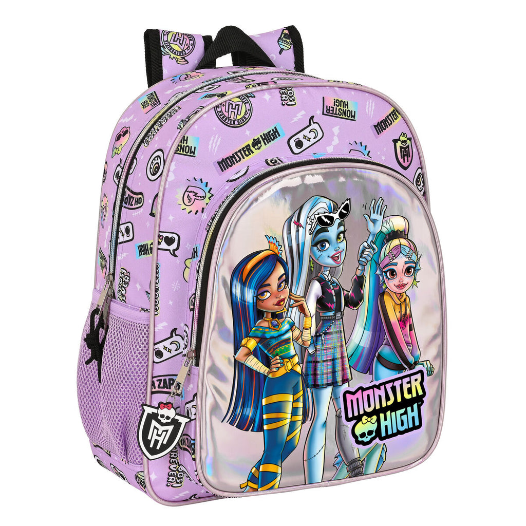 Schulrucksack Monster High Best boos Lila 32 X 38 X 12 cm