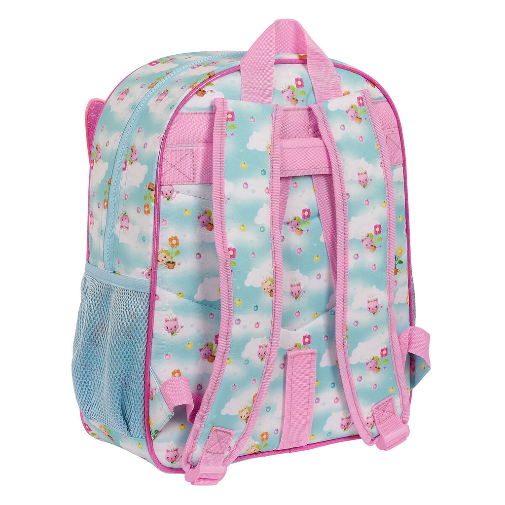 Schulrucksack Gabby's Dollhouse Hellblau 26 x 34 x 11 cm