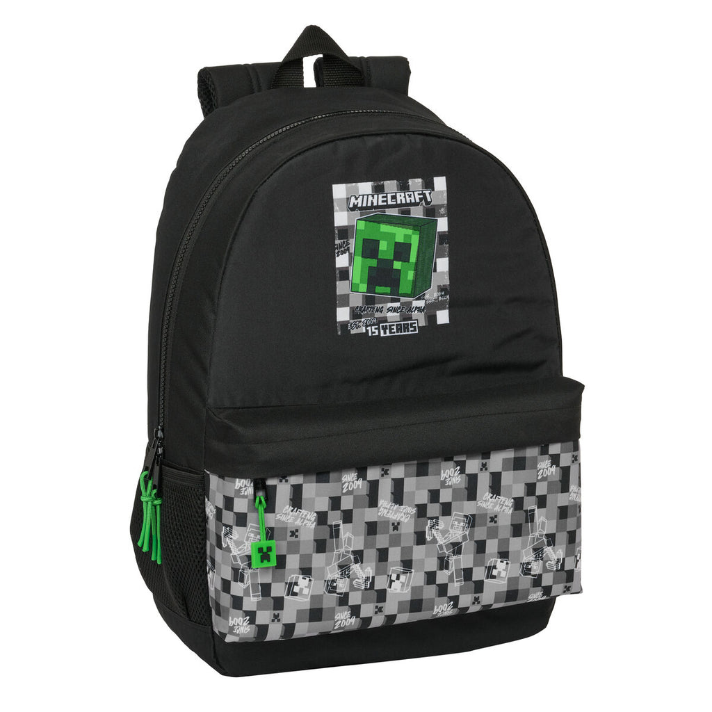 Schulrucksack Minecraft Schwarz grün Grau 30 x 46 x 14 cm