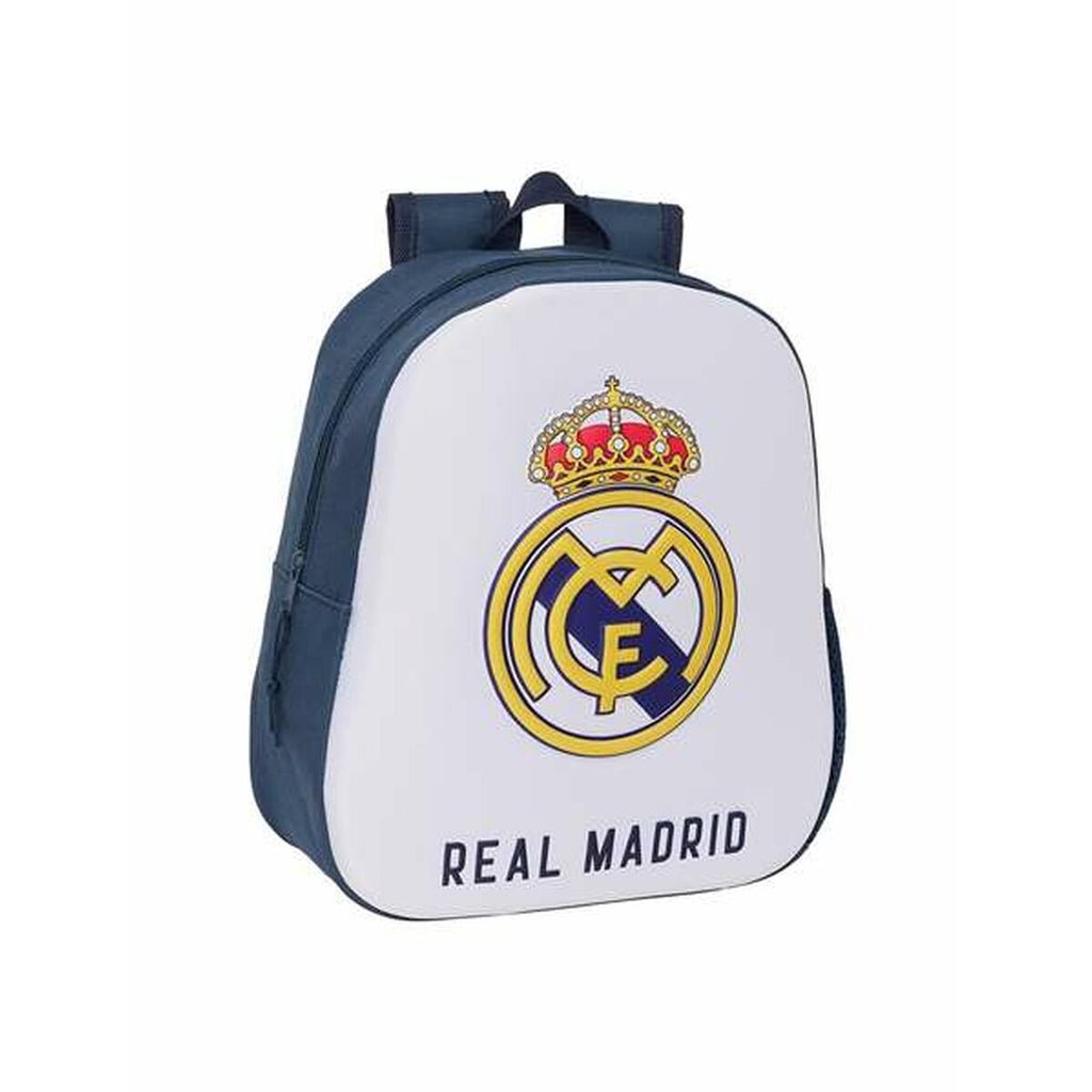 Schulrucksack Real Madrid C.F. 27 x 33 x 10 cm 3D