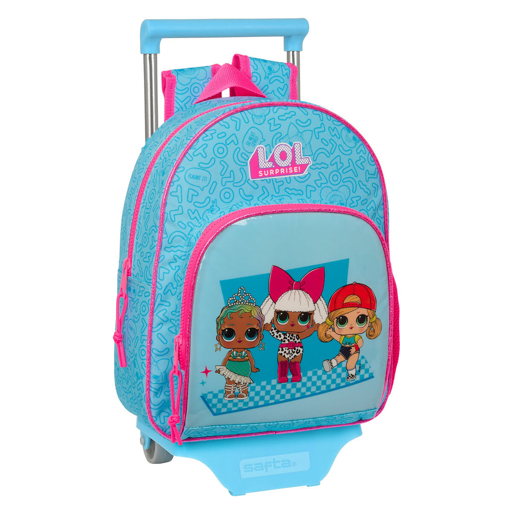 Schulrucksack mit Rädern LOL Surprise! Divas Blau 28 x 34 x 10 cm