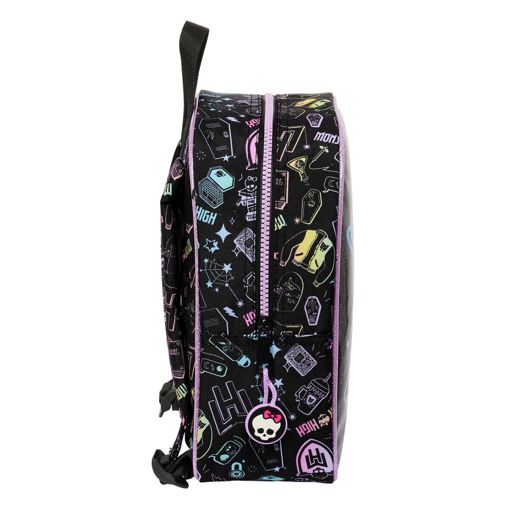 Kinderrucksack Monster High Schwarz 22 x 27 x 10 cm